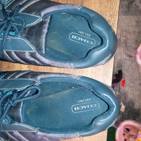 EUC VINTAGE COACH NAVY SNEAKERS 10 women - Picture 5 of 7